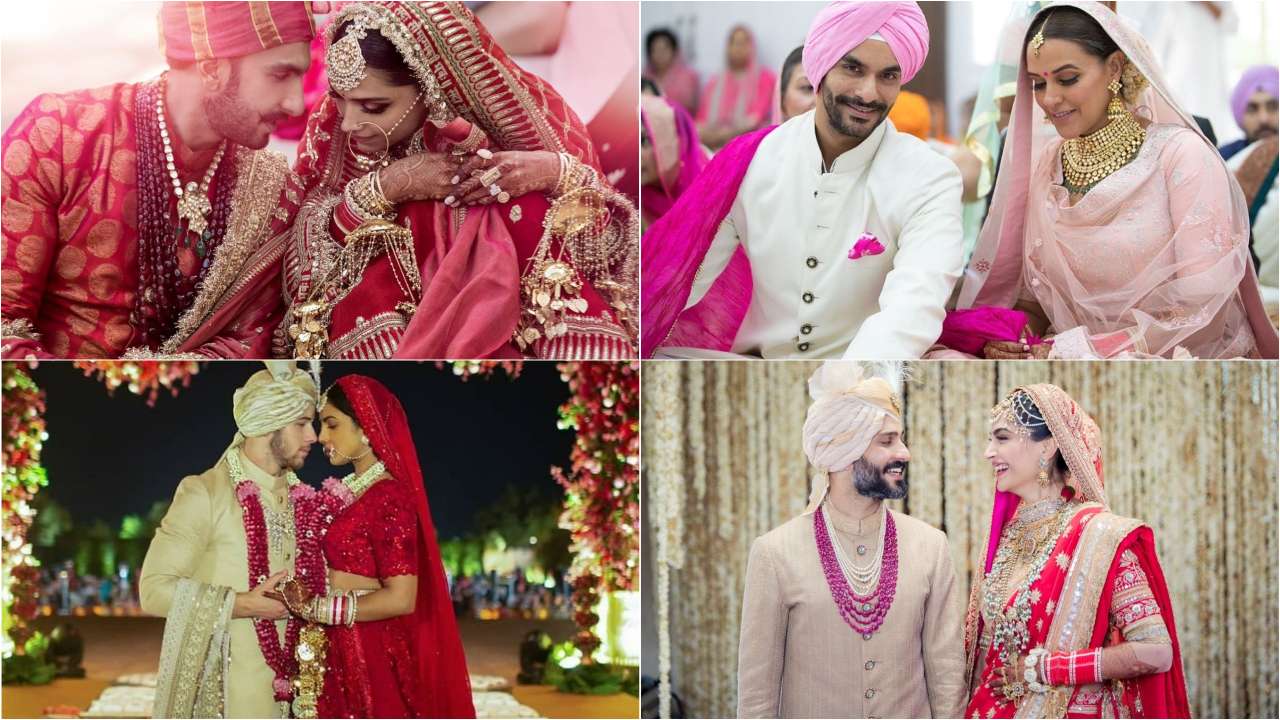 Celeb Weddings: Deepika-Ranveer, Priyanka-Nick, Neha-Angad, Sonam-Anand