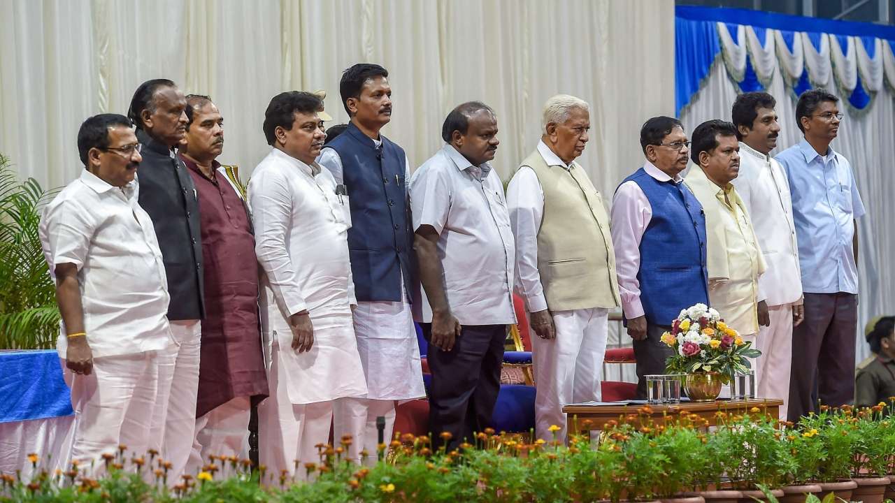 Karnataka ministers taking oath