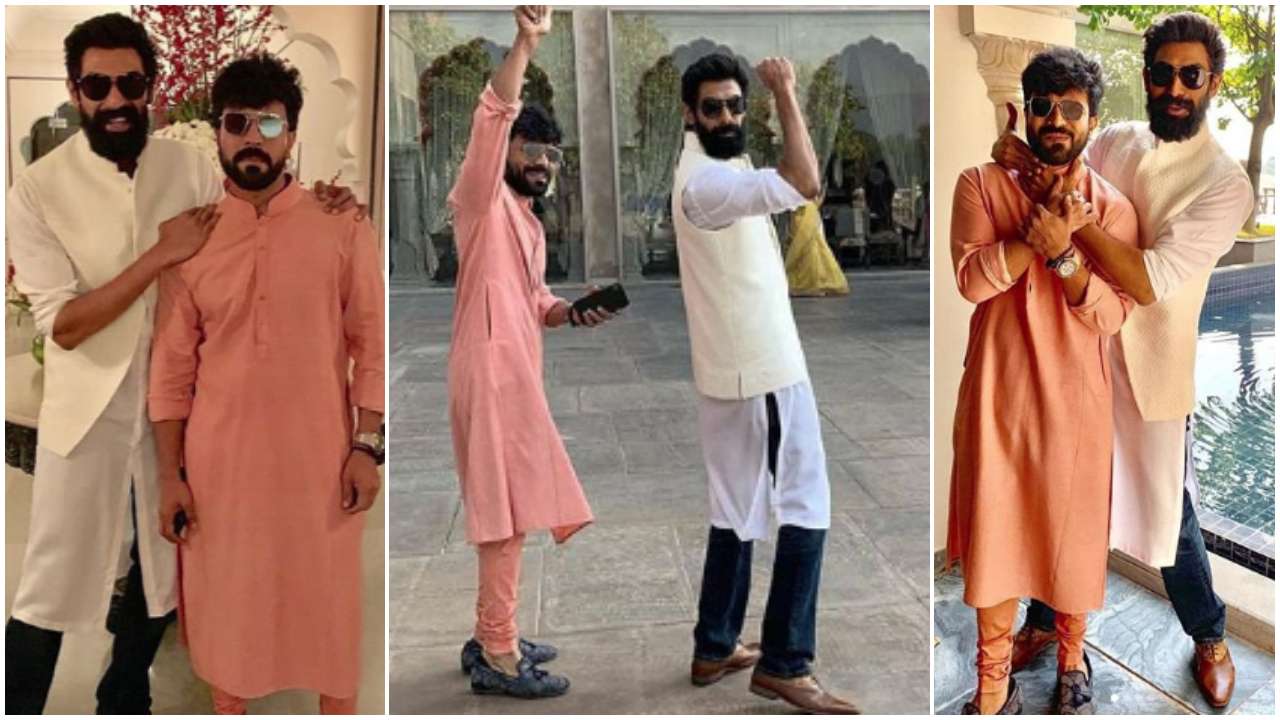 Ram Charan and Rana Daggubati goofing around