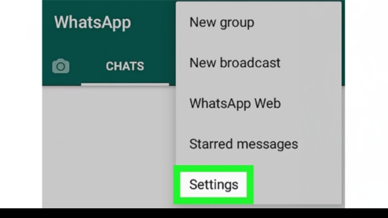 Click Settings