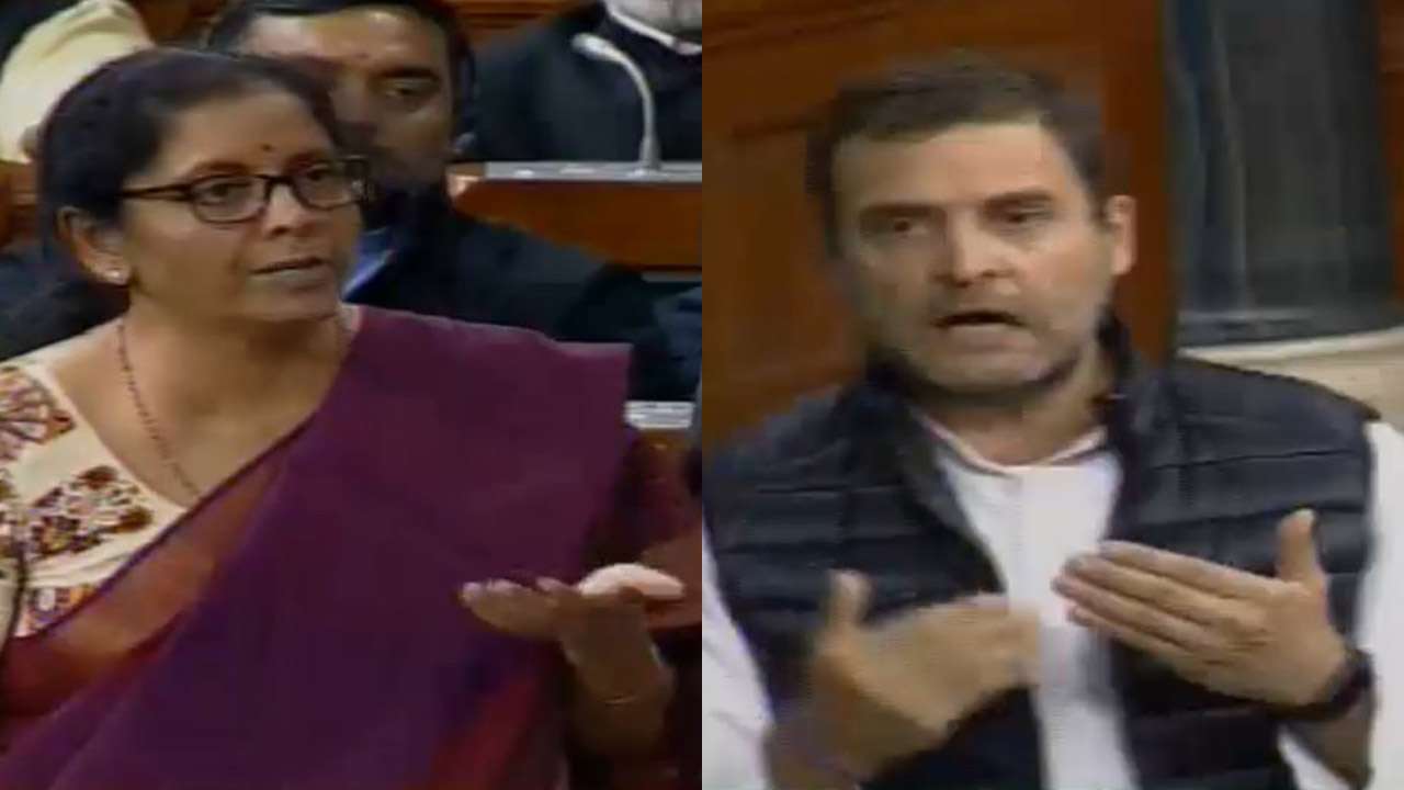 Nirmala Sitharaman took the fight to Congress chief Rahul Gandhi.