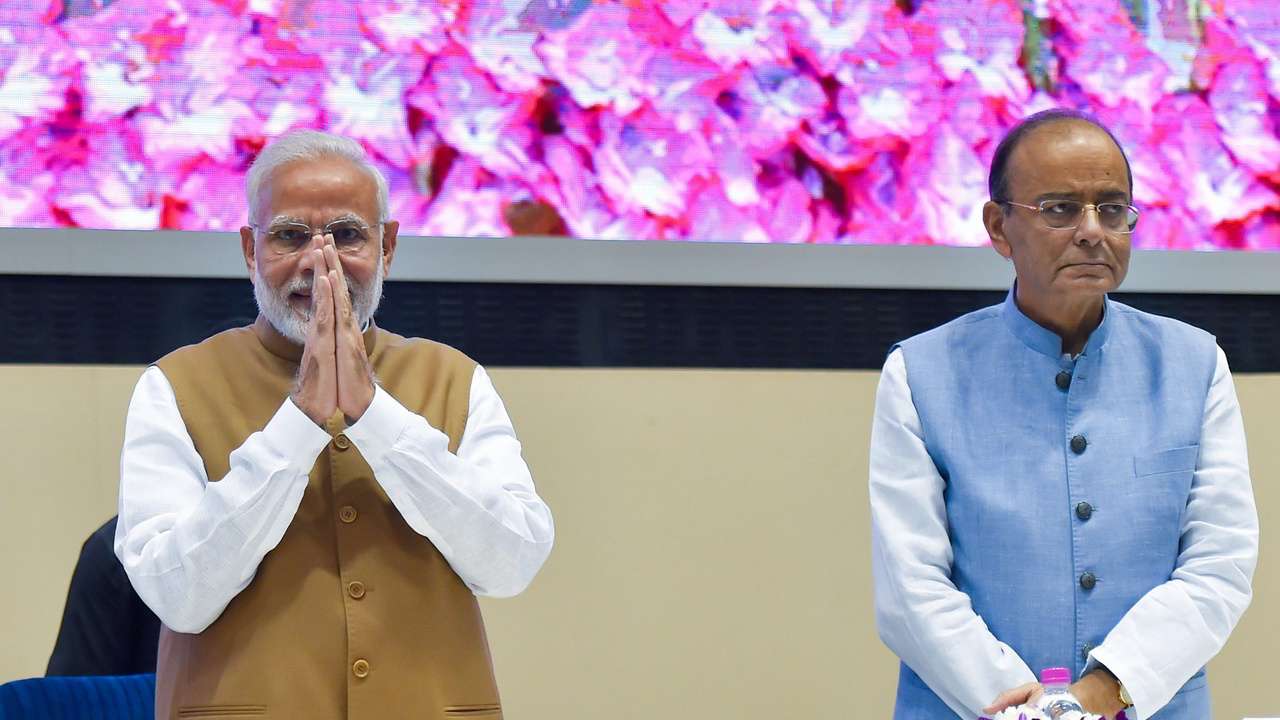 PM Modi with Arun Jaitley
