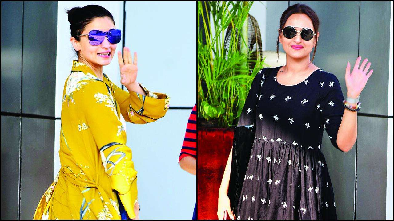 Alia Bhatt, Sonakshi Sinha resume shooting for 'Kalank' in Chanderi