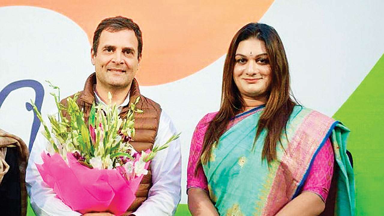 Apsara Reddy with Rahul Gandhi