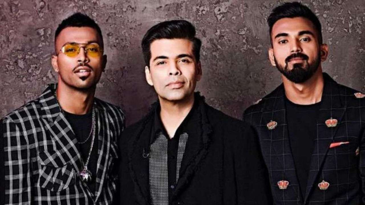 Hardik Pandya and KL Rahul with Karan Johar on Koffee with Karan