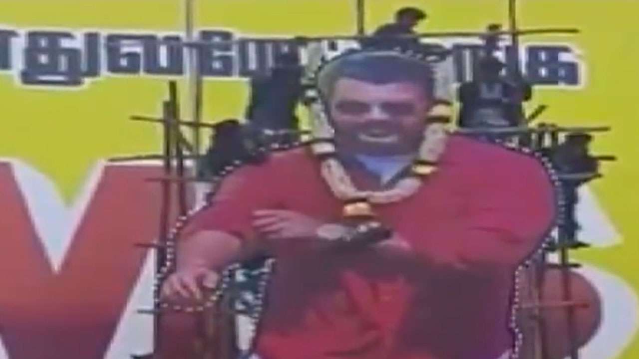 The cut-out collapsed in Tamil Nadu's Tirukoilur.
