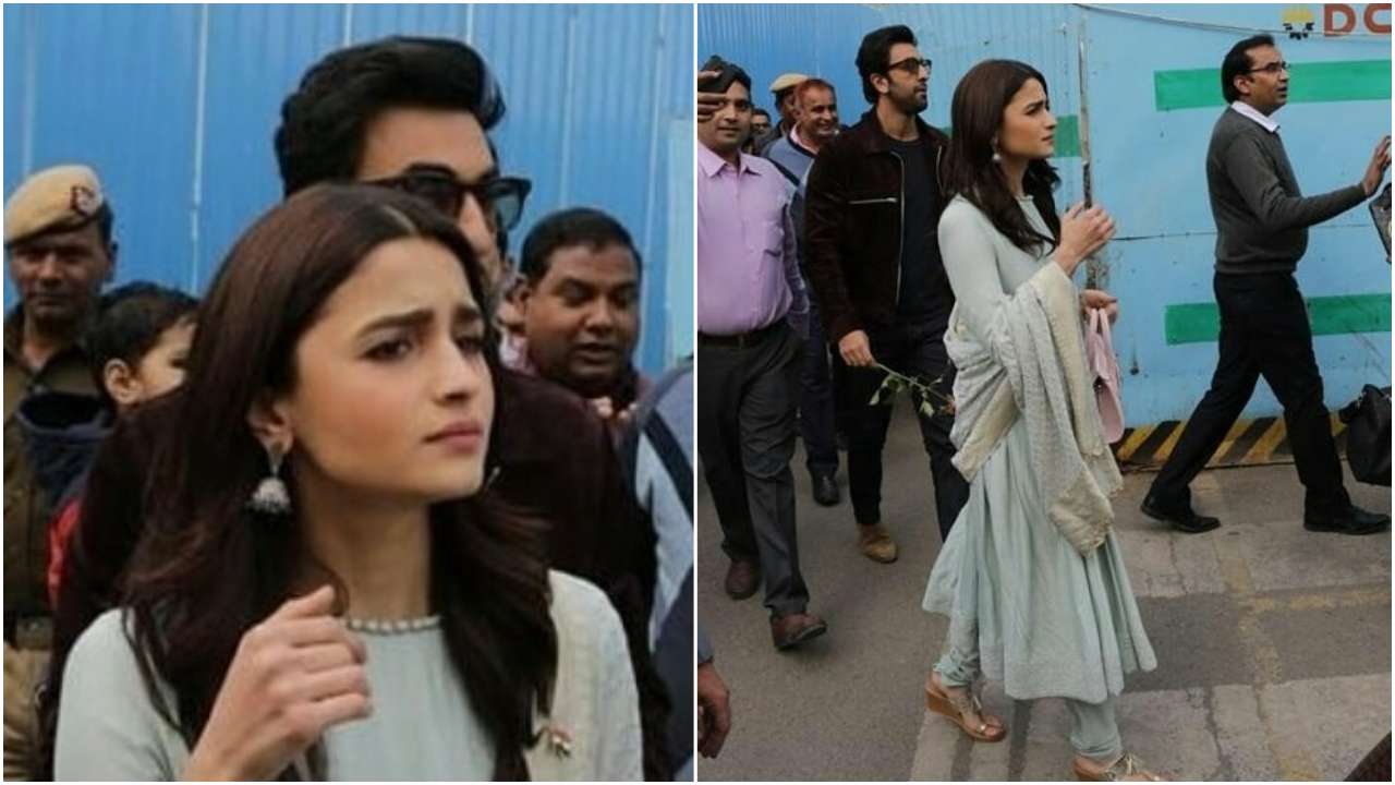 Ranbir and Alia arrive in Delhi