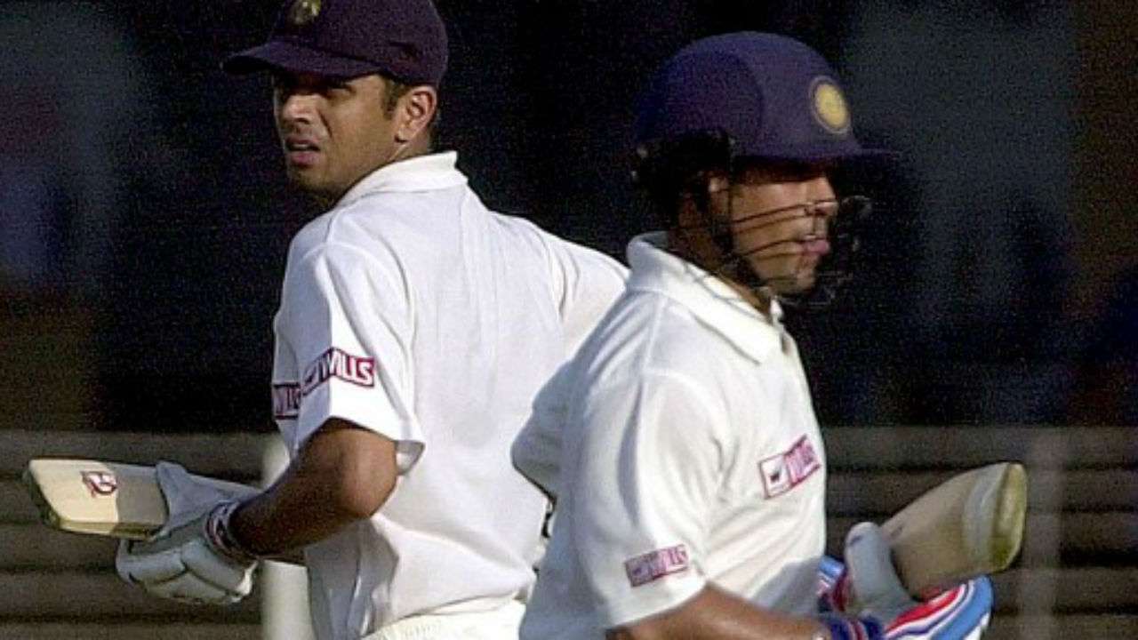 Rahul Dravid with Sachin Tendulkar