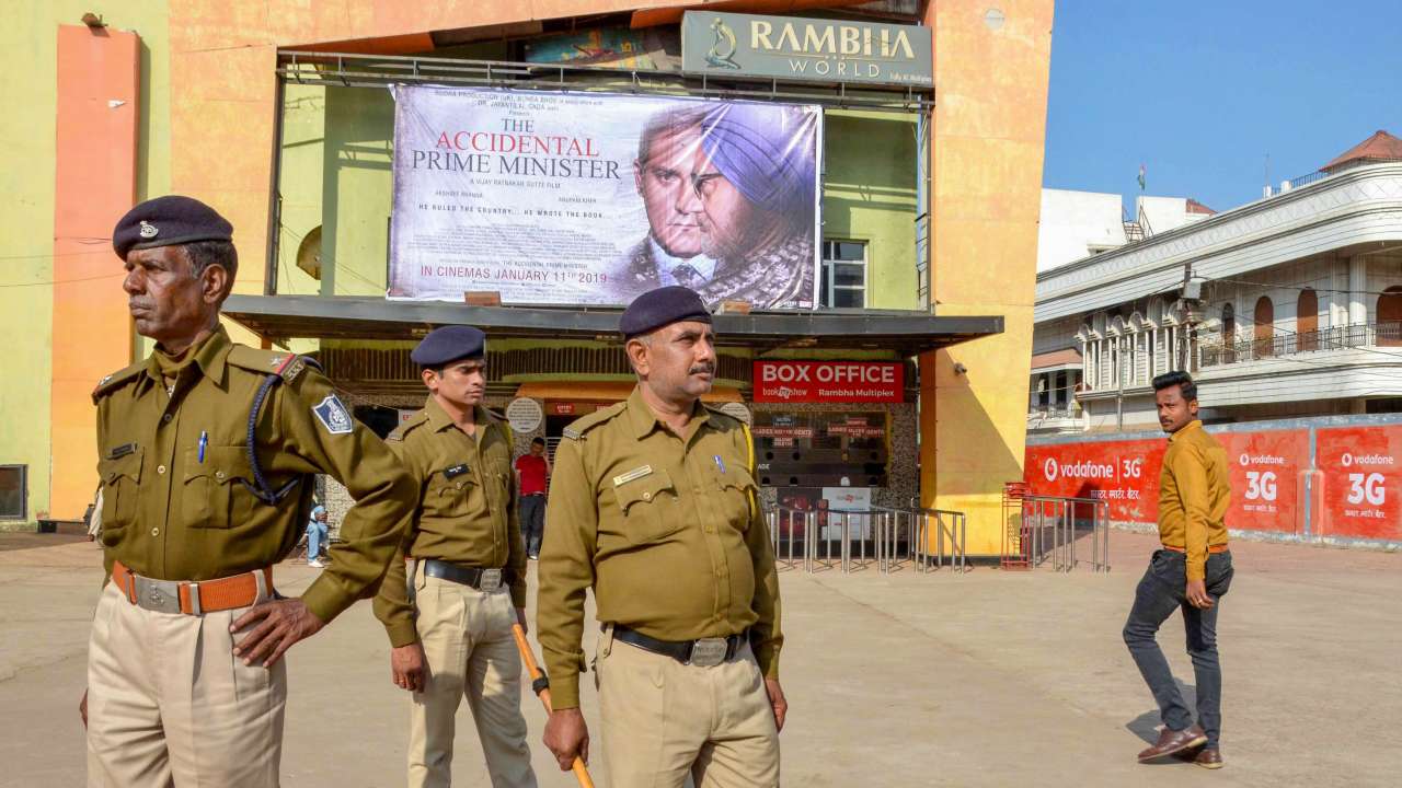 Police vigil in Bhopal