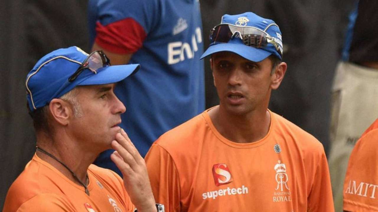 Paddy Upton with Rahul Dravid