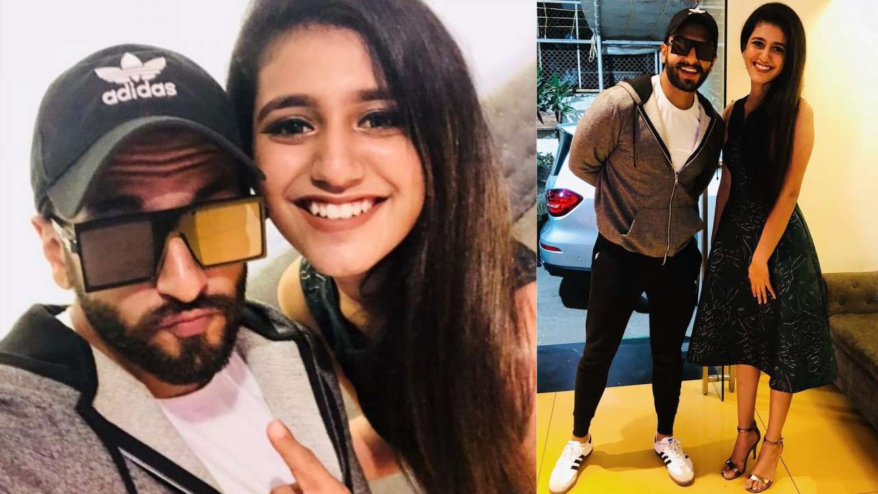 Priya's fangirl moment with Ranveer Singh