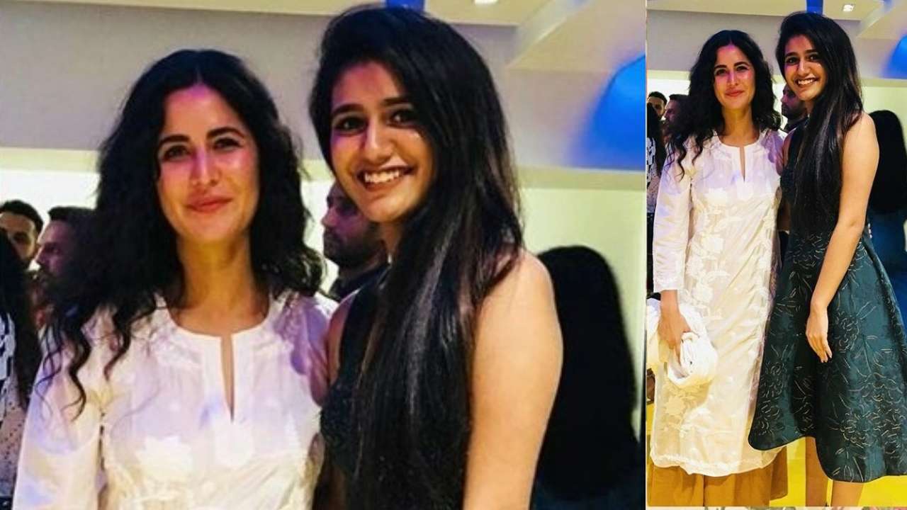 Priya strikes a pose with Katrina Kaif