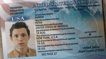 Peter Parker's Passport