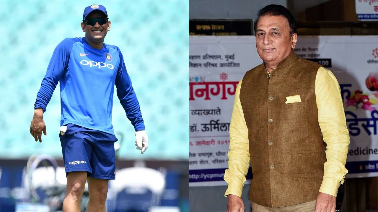 MS Dhoni and Sunil Gavaskar