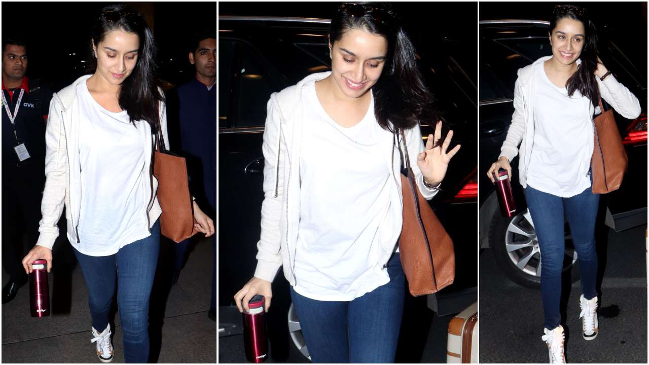 Pics Hrithik Roshan Shraddha Kapoor Hansika Motwani And Others Step Out In Style As They Get Papped At The Airport