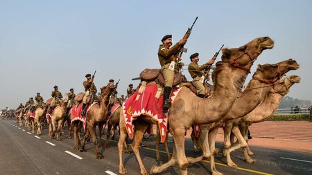 Camel mounted BSF contingent