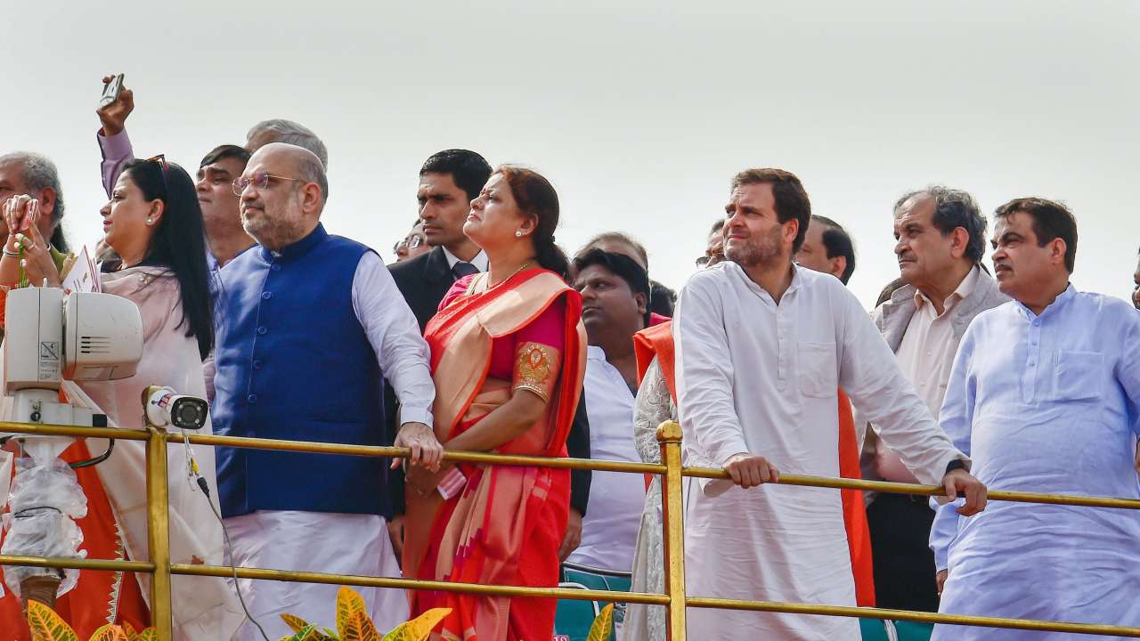Amit Shah and Rahul Gandhi at Red Fort