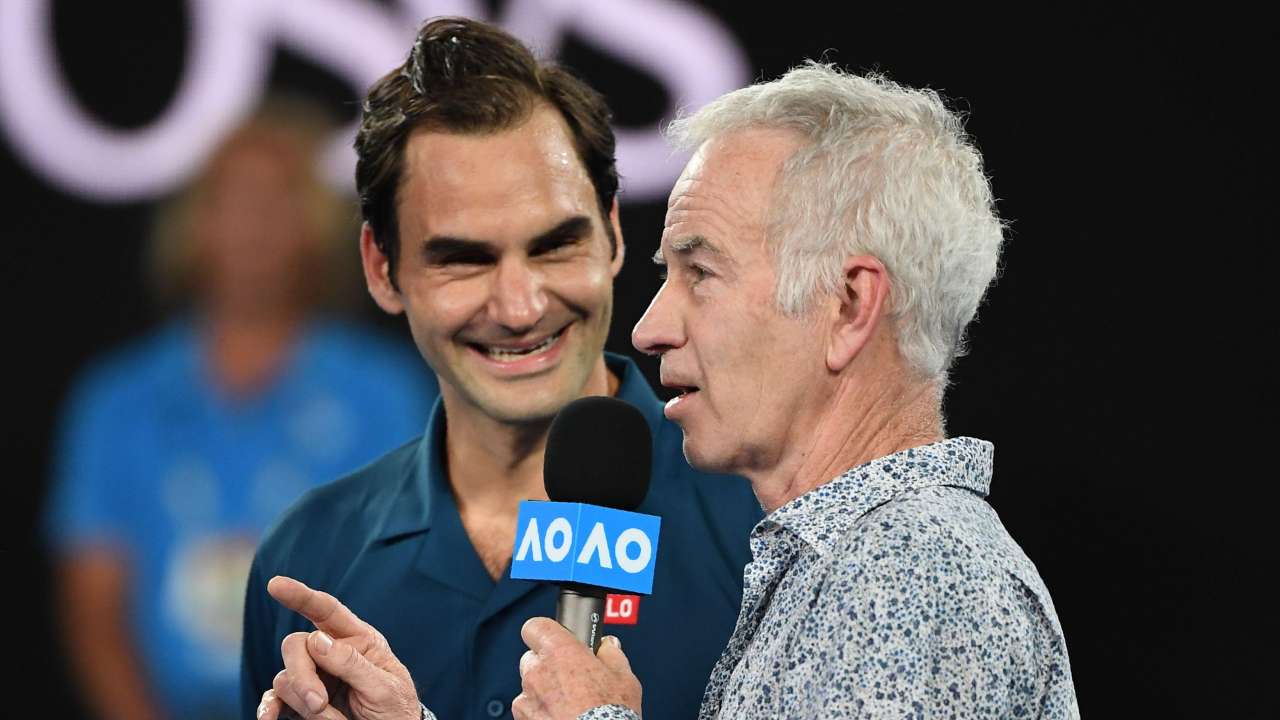 John McEnroe interviews Roger Federer