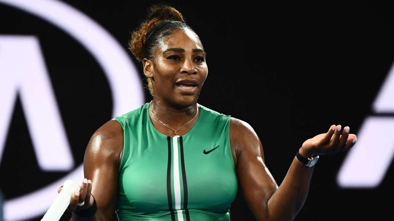 Watch: Serena Williams' funny reaction to awkward moment at Australian ...