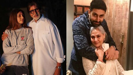 Abhishek Bachchan is a complete mumma's boy while Shweta is her dad's darling