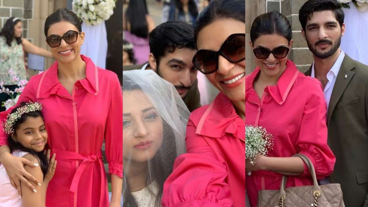 Photos: Sushmita Sen gushes as she attends best friend's wedding with ...