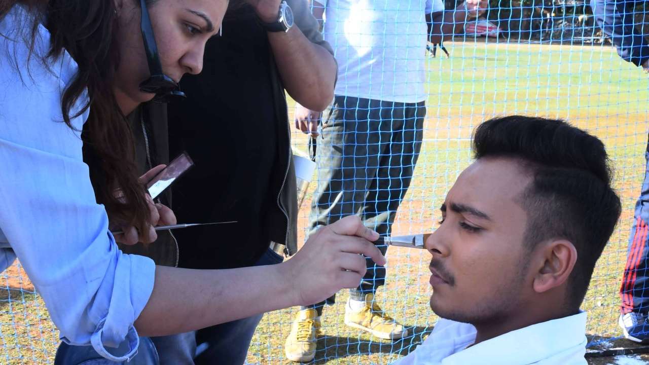 India's talented opener Prithvi Shaw shows off his acting skills; see pics