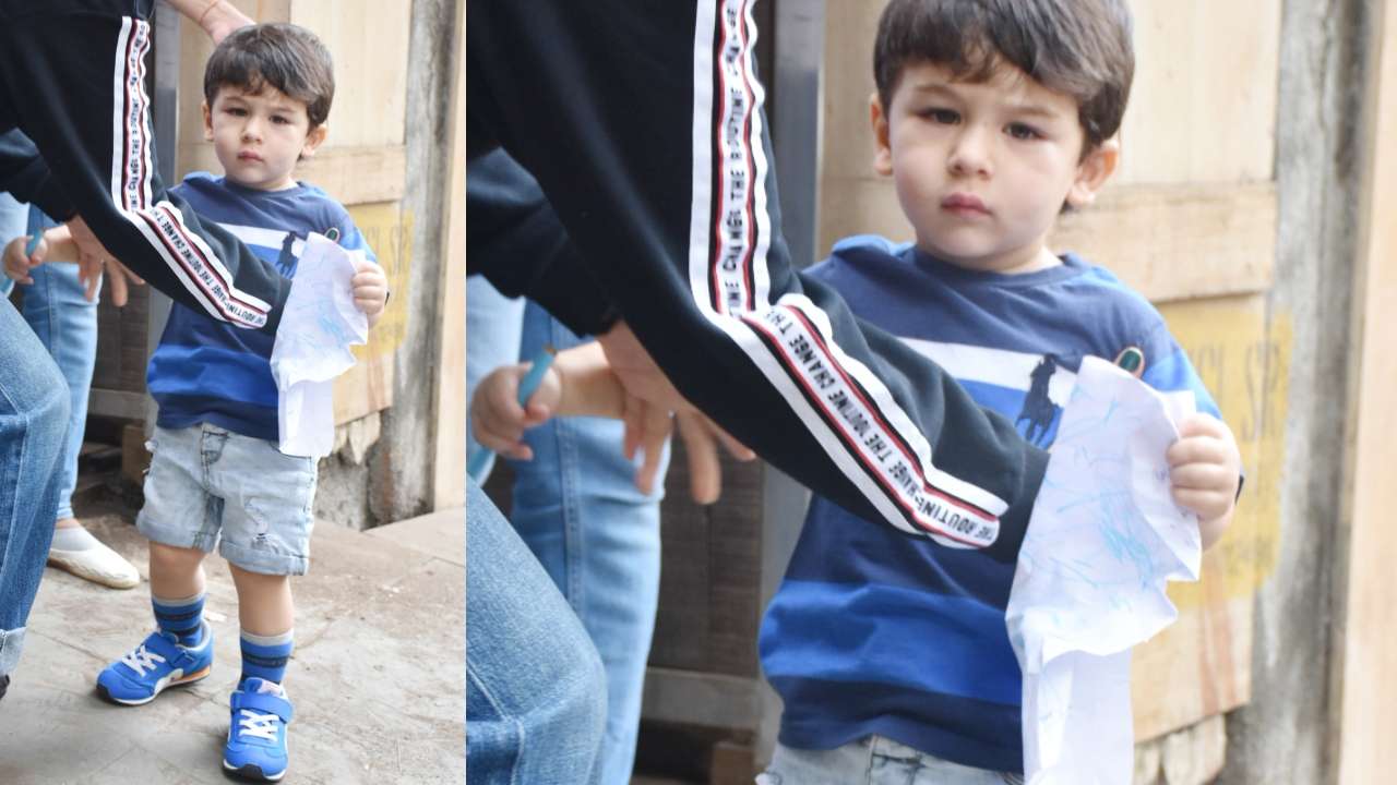 Taimur Ali Khan steps out with masi Karisma Kapoor to drive away our ...