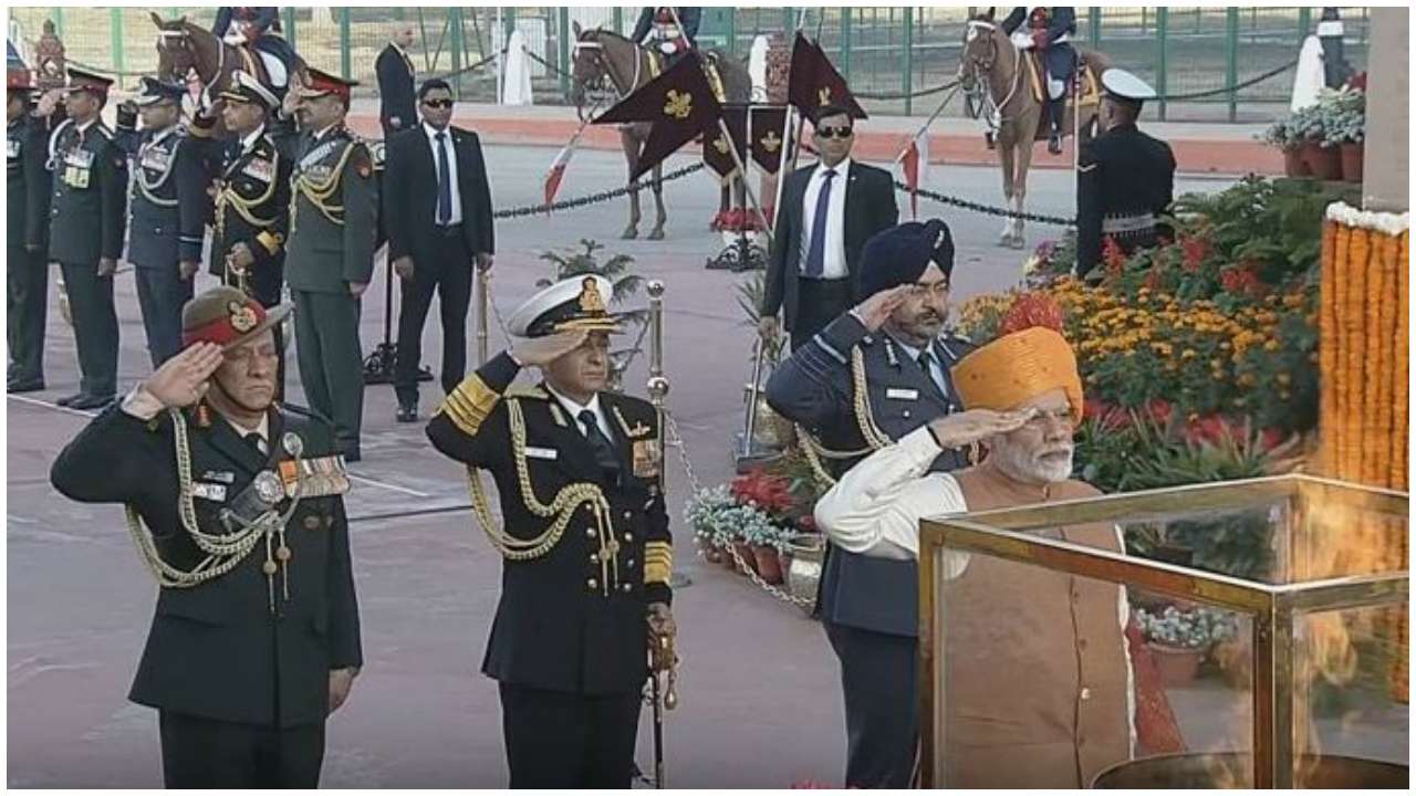 PM Narendra Modi pays homage