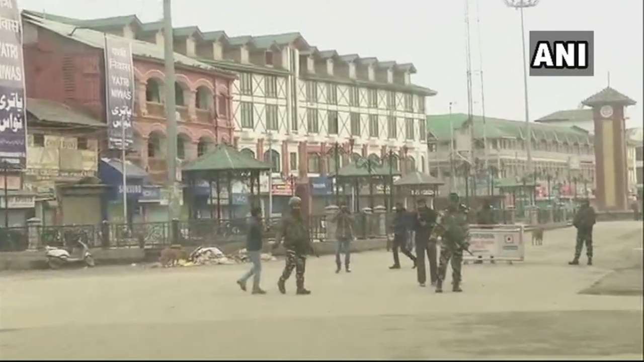Encounter between terrorists and security forces in Khonmoh, Srinagar 