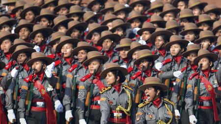 All-women contingent of Assam Rifles