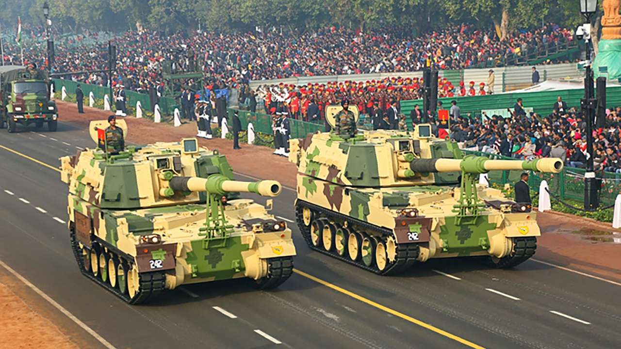 Indian army K-9 Vajra during Republic day parade