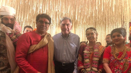 Ratan Tata attends the wedding