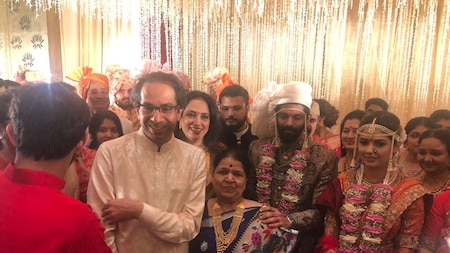 Uddhav Thackeray with wife Rashmi and son Aditya