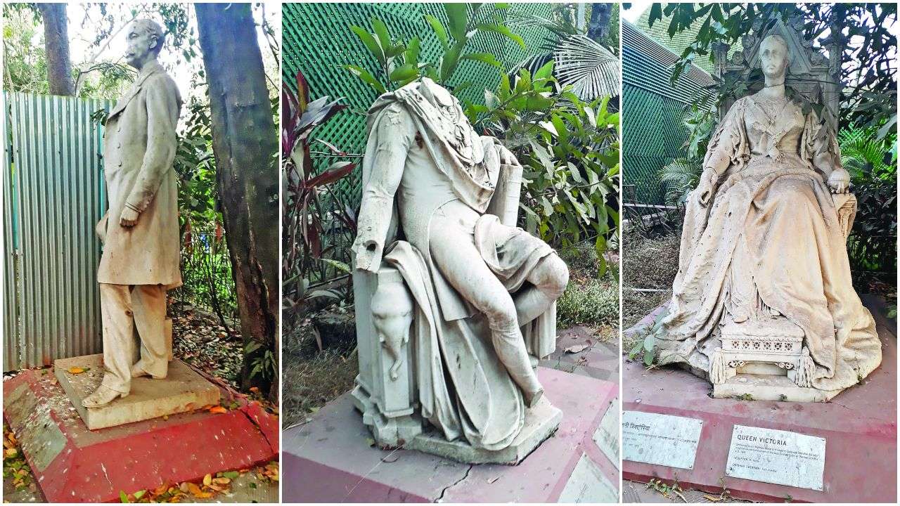 Statues celebrating Mumbai's rich history lying in decay