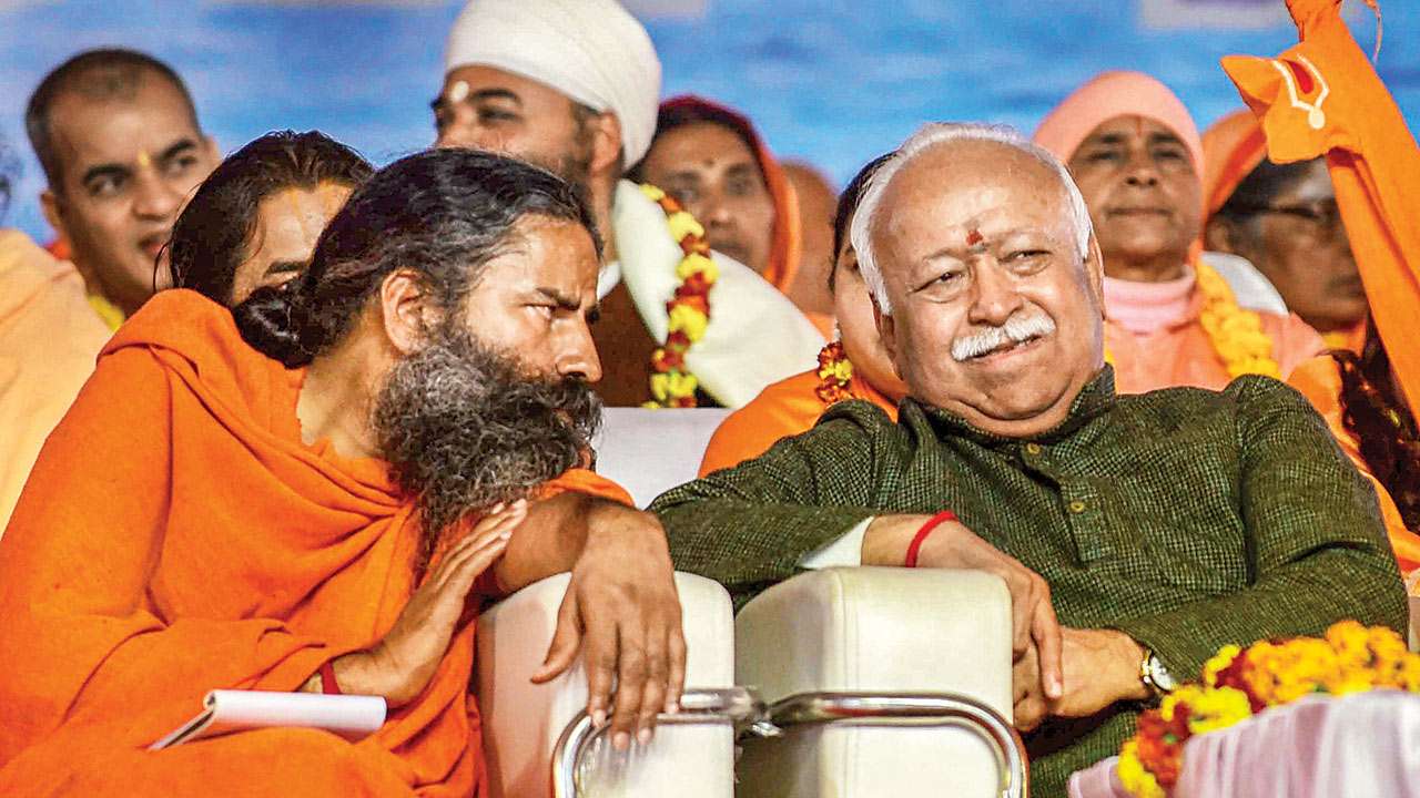 Mohan Bhagwat and Baba Ramdev