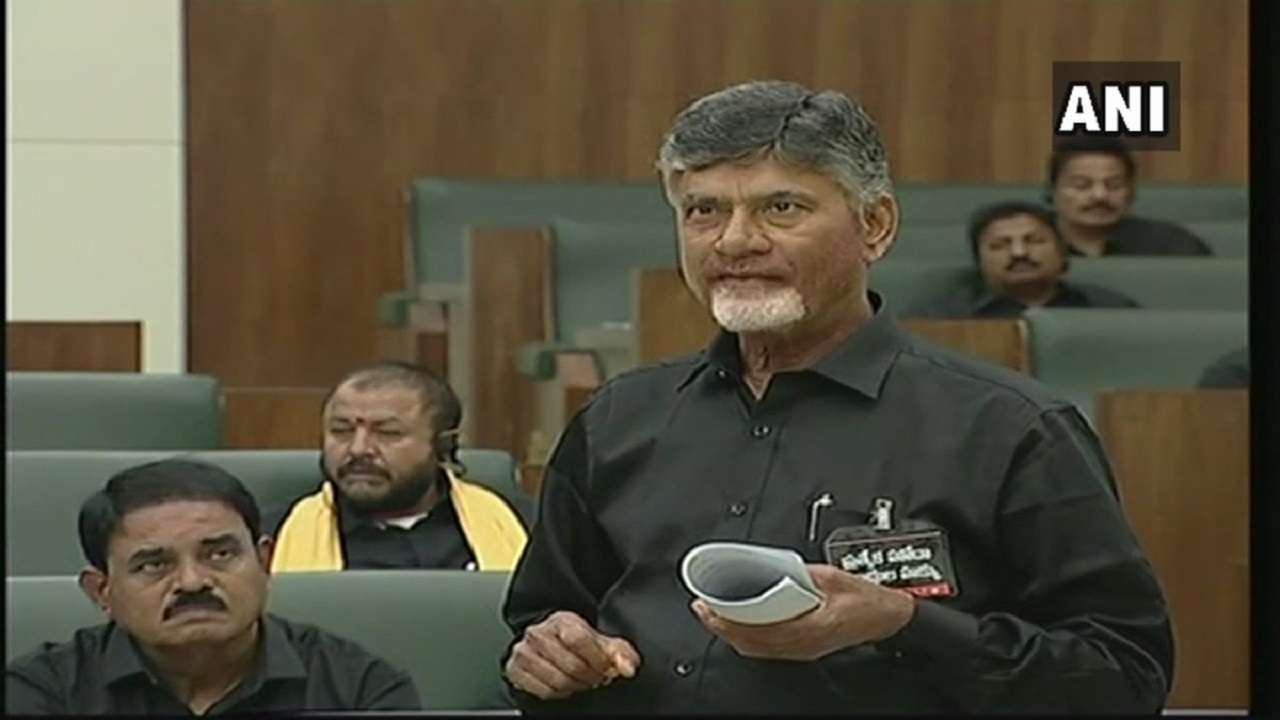 Andhra Pradesh CM N. Chandrababu Naidu in Black