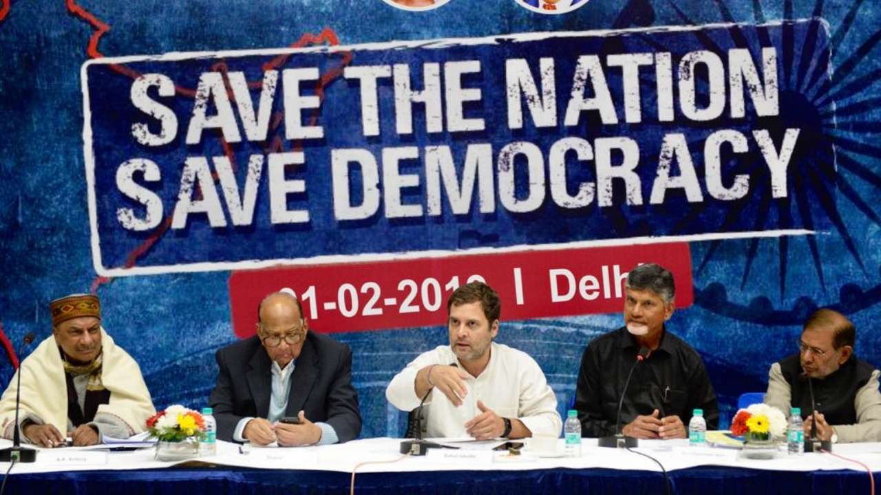 Press conference of opposition leaders