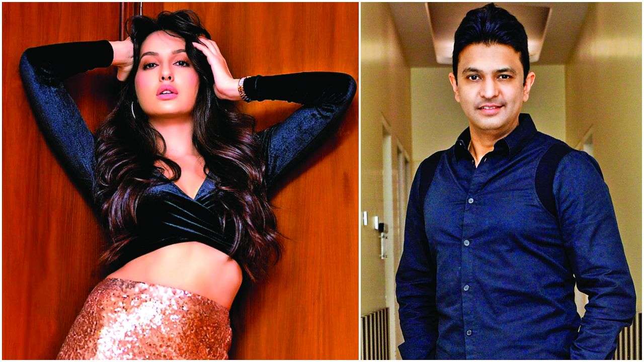 Nora Fatehi and Bhushan Kumar
