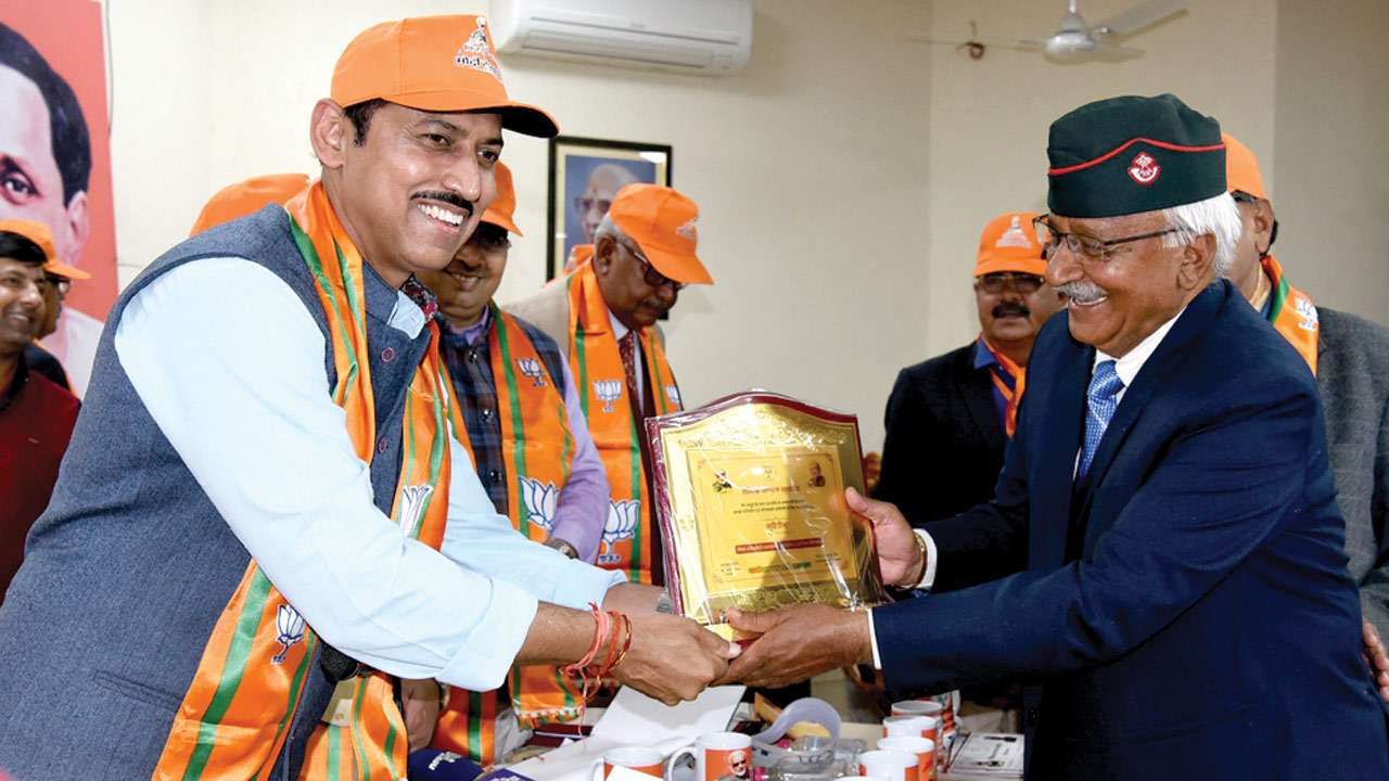 BJP’s outreach programme to woo ex-servicemen & martyrs’ families in Jaipur