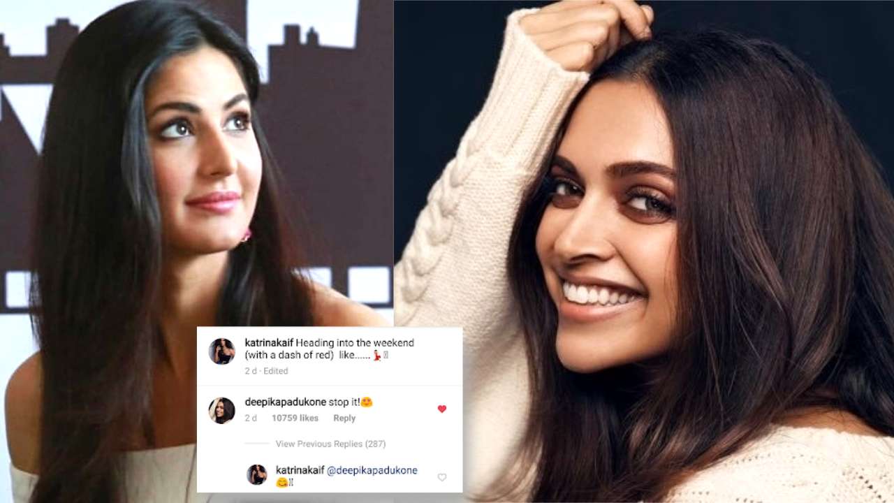 Deepika Padukone leaving heart-eyed emoji on Katrina's HOT video is