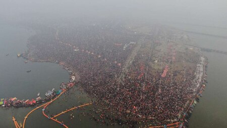 Sangam turns into biggest confluence of human faith as 5 cr devotees take dip