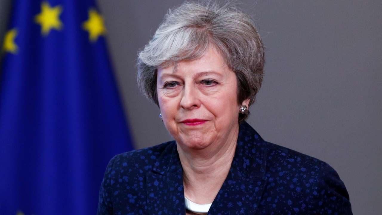 Theresa May in Brussels