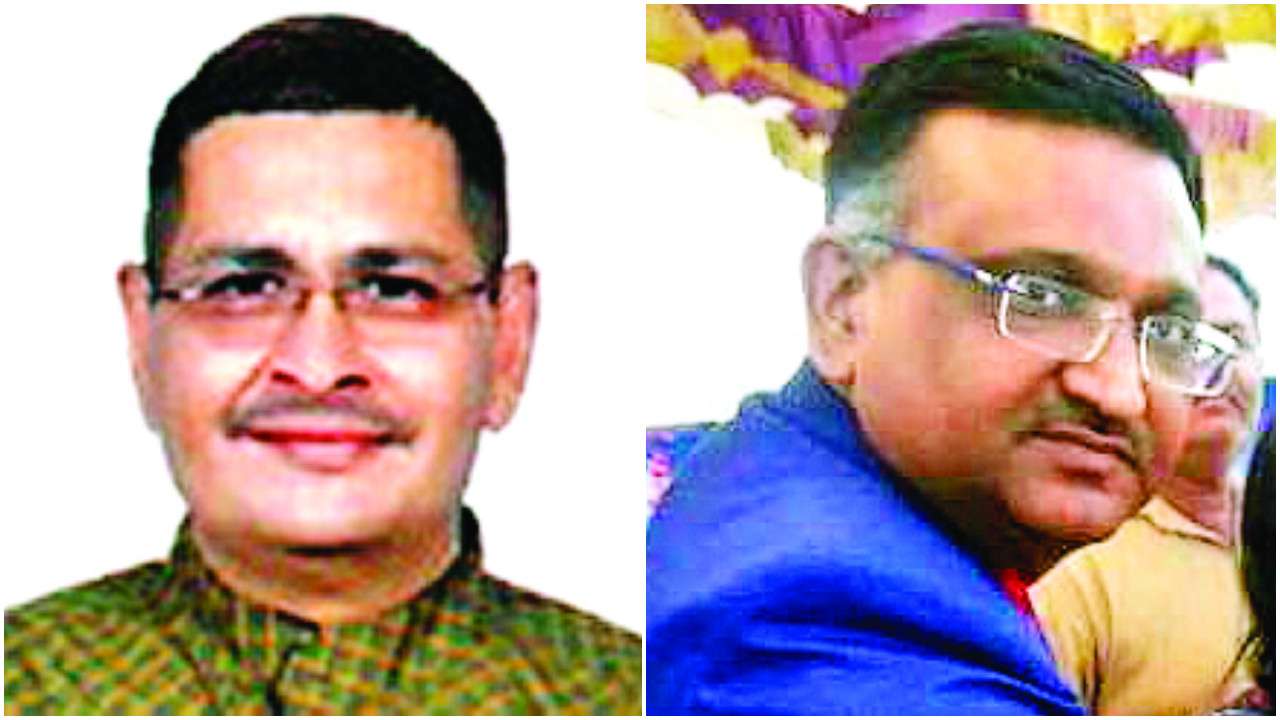 Chandrakant Pandya (L) and VZ Chauhan