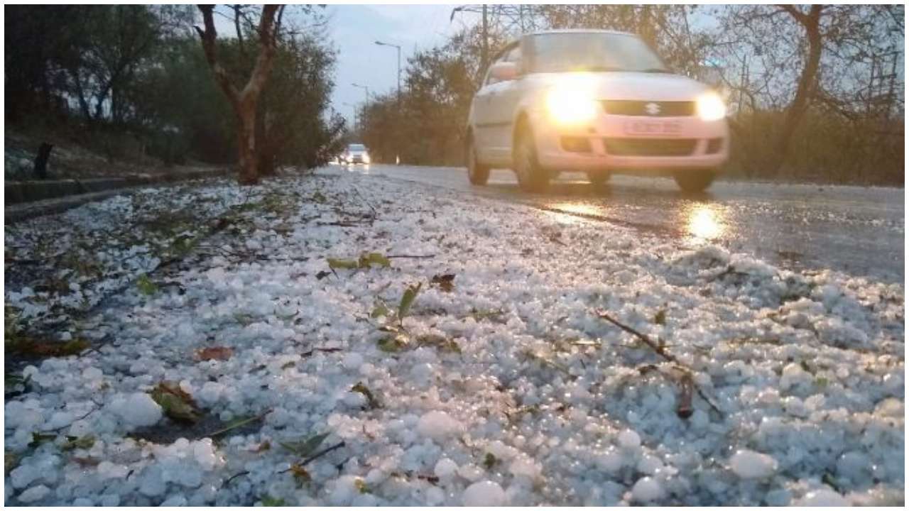 Hailstorm in national capital