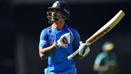 Shikhar Dhawan out in first over