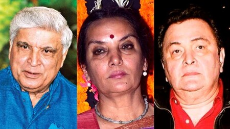 Javed Akhtar, Shabana Azmi and Rishi Kapoor