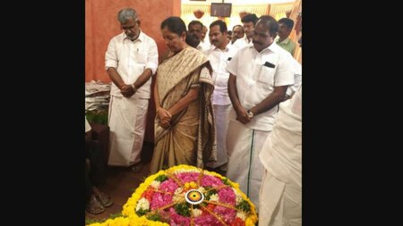 Defence Minister receives mortal remains of Sivachandran C