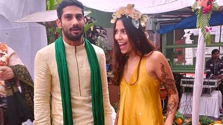Prateik and Sanya got engaged in 2018