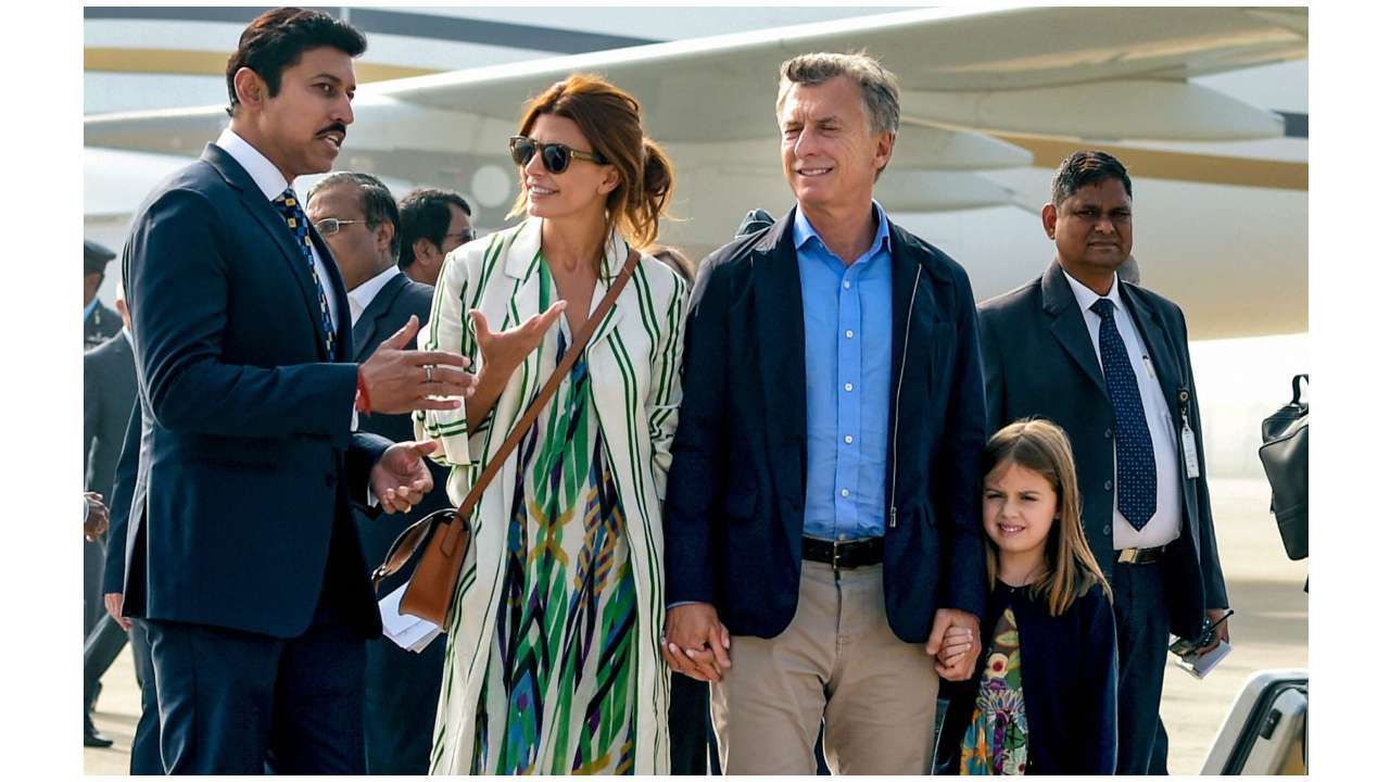 New Delhi: Argentina President arrives in India on 3-day visit