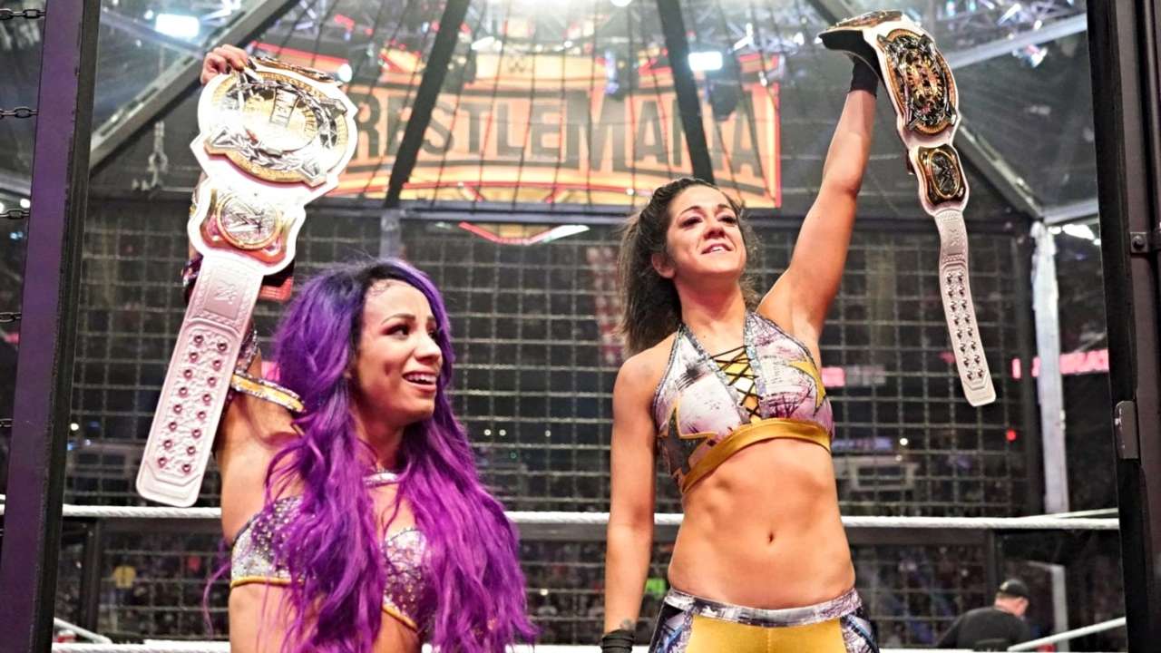 WWE Elimination Chamber 2019: Bayley, Sasha Banks become first women's tag  team champions, Ronda Rousey retains title